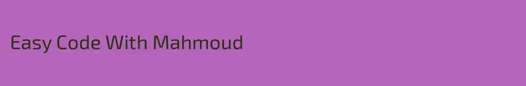Easy Code With Mahmoud